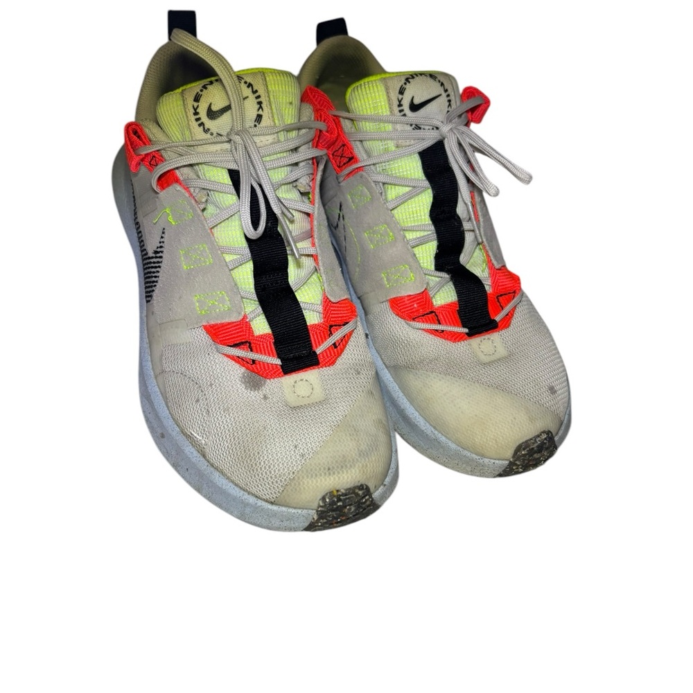 Nike Crater Impact Athletic Sneakers with Neon Accents Size 7Y